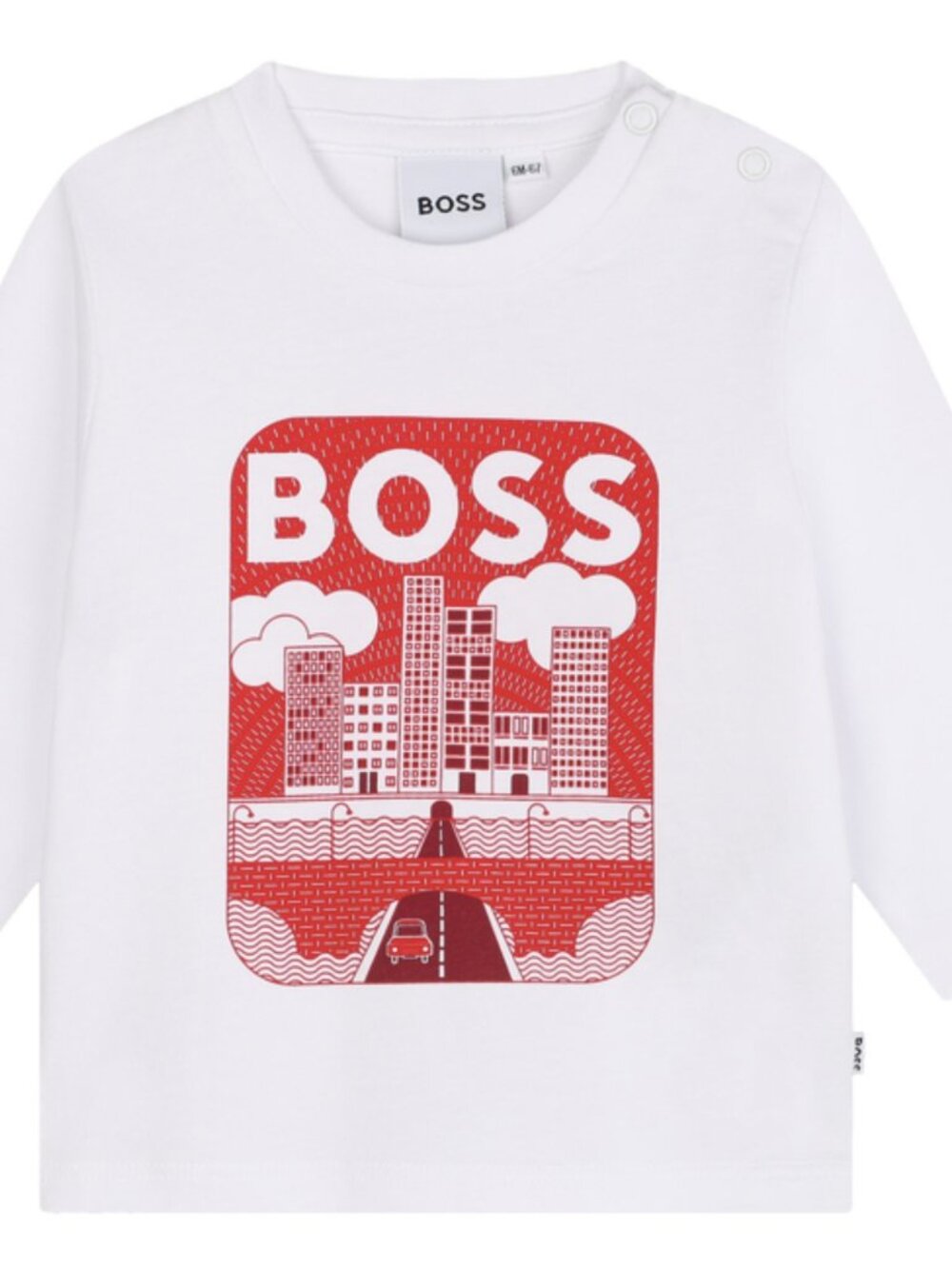 BOSS - Red & White Logo Long Sleeve Top Brand new with tags